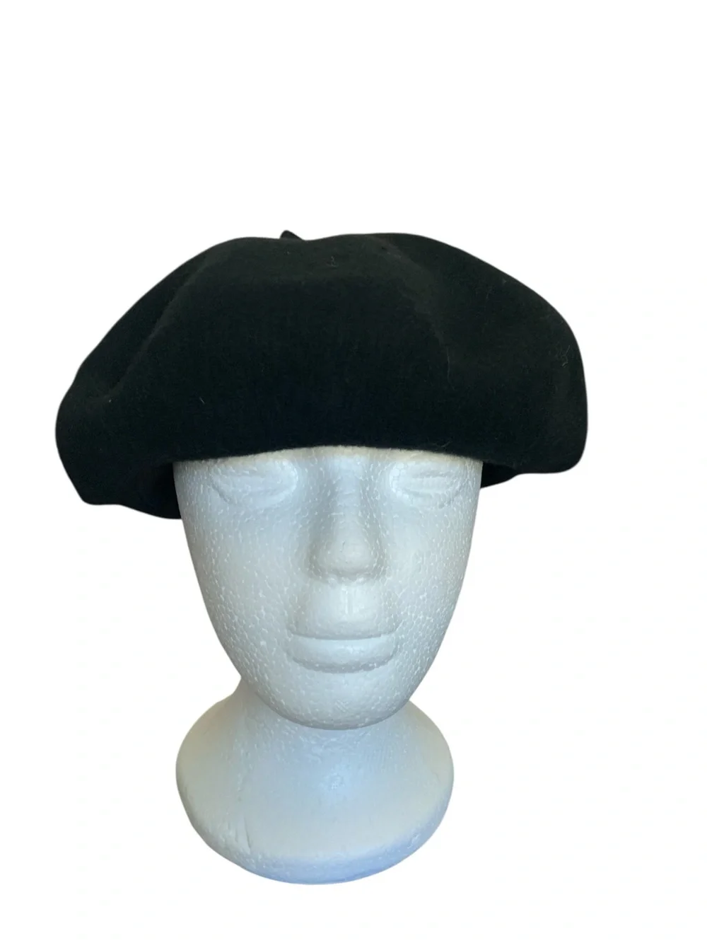 Brixton Audrey Beret Black Wool Hat Women’s Medium NWT Parisian
